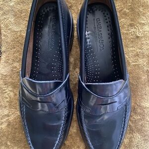 G.H. Bass & Co. women Shiny Black Slip-On Loafers